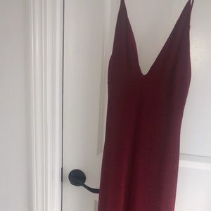 Burgundy dress